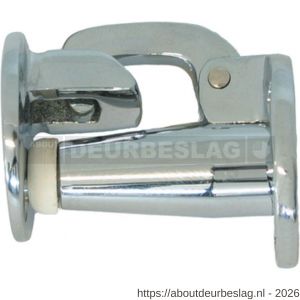 S&B 251300.4 deurvastzetter L=38 mm D=35 mm met tegenplaat messing gepolijst - R40615118 - afbeelding 1