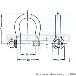 S&B 460330.1 harpsluiting 1/8 inch 3 mm beugeldikte messing gepolijst - R40615238 - afbeelding 2