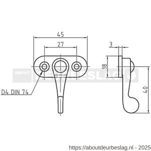 S&B 561000.4 knevelsluiting messing gepolijst - R40615016 - afbeelding 2