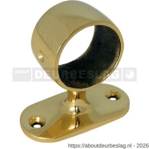 S&B 580300.4 leuning-tussenstuk 43 mm rond DIN 81418 A nummer 412 ovalen wandplaat messing gepolijst - R40615178 - afbeelding 1