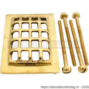 S&B TS-970.4 deurspion luikje 97x73 mm kompleet messing gepolijstl - R40615157 - afbeelding 1