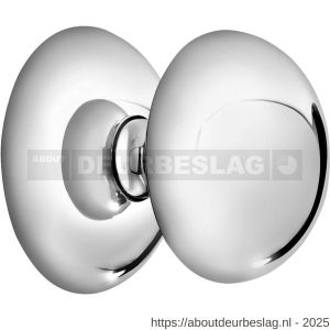 Mandelli1953 0284 deurknop op rozet 51x6 mm vast chroom - R21013420 - afbeelding 1