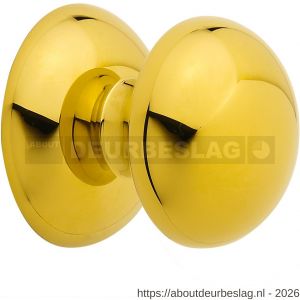 Mandelli1953 0284 deurknop op rozet 51x6 mm vast messing gepolijst - R21013422 - afbeelding 1