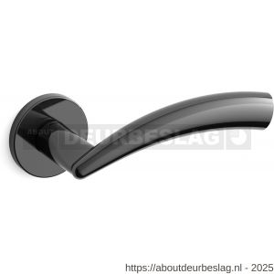 Mandelli1953 0771 Nadir deurkruk op rozet 51x6 mm glanzend zwart - R21009021 - afbeelding 1