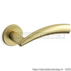 Mandelli1953 0771R Nadir deurkruk gatdeel op rozet 51x6 mm rechtswijzend mat messing - R21009608 - afbeelding 1