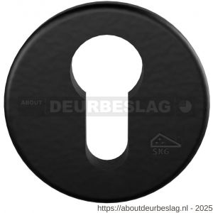 Mandelli1953 090 SKG*** veiligheids buitenrozet PC 54x10 mm mat zwart - R21017533 - afbeelding 1