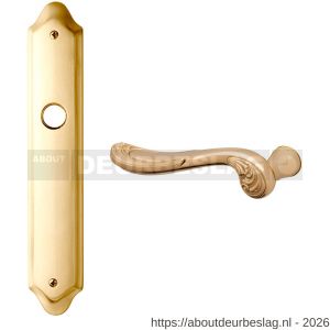 Mandelli1953 1020L PC92 Lord deurkruk gatdeel op langschild 268x48 mm PC92 linkswijzend messing gepolijst-mat messing - R21015643 - afbeelding 1