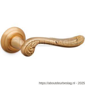 Mandelli1953 1021 Lord deurkruk op rozet 51x12 mm mat messing-messing gepolijst - R21014492 - afbeelding 1