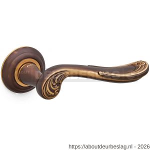 Mandelli1953 1021R Lord deurkruk gatdeel op rozet 51x12 mm rechtswijzend mat brons - R21015248 - afbeelding 1
