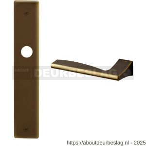 Mandelli1953 1030L blind Link deurkruk gatdeel op langschild 240x40 mm blind linkswijzend mat brons - R21016143 - afbeelding 1