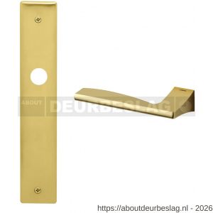 Mandelli1953 1030L BB72 Link deurkruk gatdeel op langschild 240x40 mm BB72 linkswijzend mat messing - R21015417 - afbeelding 1