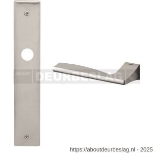 Mandelli1953 1030L PC72 Link deurkruk gatdeel op langschild 240x40 mm PC72 linkswijzend mat nikkel - R21016381 - afbeelding 1