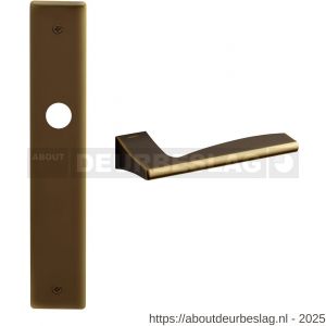 Mandelli1953 1030R PC92 Link deurkruk gatdeel op langschild 240x40 mm PC92 rechtswijzend mat brons - R21016144 - afbeelding 1