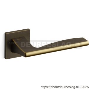 Mandelli1953 1031 Link deurkruk op rozet 50x50x6 mm mat brons - R21009028 - afbeelding 1