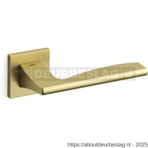 Mandelli1953 1031R Link deurkruk gatdeel op rozet 50x50x6 mm rechtswijzend mat messing - R21009616 - afbeelding 1
