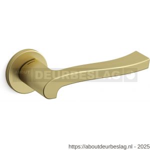 Mandelli1953 1071 Ola deurkruk op rozet 51x6 mm mat messing - R21009033 - afbeelding 1