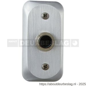 Mandelli1953 0108 beldrukker rechthoekig 80x40 mm mat chroom - R21013405 - afbeelding 1
