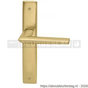 Mandelli1953 1080 blind Isi deurkruk op langschild 240x40 mm blind mat messing - R21014790 - afbeelding 1