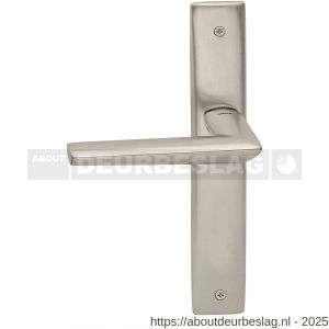 Mandelli1953 1080L PC85 Isi deurkruk gatdeel op langschild 240x40 mm PC85 linkswijzend mat nikkel - R21016340 - afbeelding 1