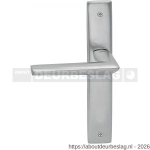 Mandelli1953 1080L PC85 Isi deurkruk gatdeel op langschild 240x40 mm PC85 linkswijzend mat chroom - R21016048 - afbeelding 1