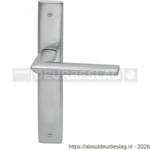 Mandelli1953 1080R PC55 Isi deurkruk gatdeel op langschild 240x40 mm PC55 rechtswijzend mat chroom - R21016053 - afbeelding 1