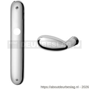 Mandelli1953 1090L BB72 Led deurkruk gatdeel op langschild 238x40 mm BB72 linkswijzend chroom - R21015920 - afbeelding 1