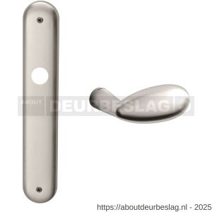 Mandelli1953 1090R PC55 Led deurkruk gatdeel op langschild 238x40 mm PC55 rechtswijzend mat nikkel - R21016373 - afbeelding 1
