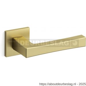 Mandelli1953 1161R Telis deurkruk gatdeel op rozet 50x50x6 mm rechtswijzend mat messing - R21009669 - afbeelding 1