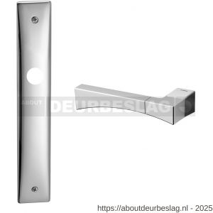 Mandelli1953 1170L PC72 Life deurkruk gatdeel op langschild 240x40 mm PC72 linkswijzend chroom-mat chroom - R21012110 - afbeelding 1