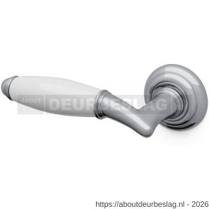 Mandelli1953 1201L Melody deurkruk gatdeel op rozet 51x12 mm linkswijzend chroom - R21015277 - afbeelding 1