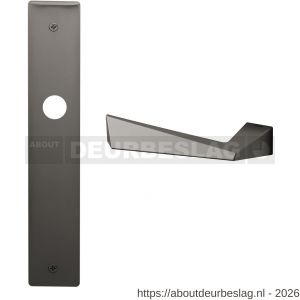 Mandelli1953 1250L BB72 Piramid deurkruk gatdeel op langschild 240x40 mm BB72 linkswijzend grafiet - R21015723 - afbeelding 1