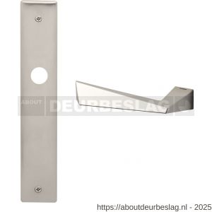 Mandelli1953 1250L blind Piramid deurkruk gatdeel op langschild 240x40 mm blind linkswijzend mat nikkel - R21016405 - afbeelding 1