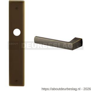 Mandelli1953 1290L blind Fan deurkruk gatdeel op langschild 240x40 mm blind linkswijzend imperial brons - R21015735 - afbeelding 1