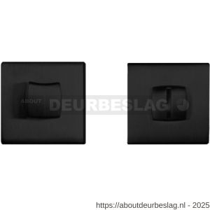 Mandelli1953 1291/115RFV toiletgarnituur vierkant 50x6 mm mat zwart - R21011733 - afbeelding 1