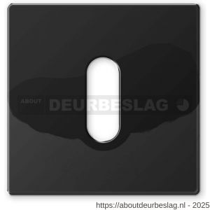 Mandelli1953 1291/B sleutelrozet vierkant 50x50x6 mm glanzend zwart - R21011730 - afbeelding 1