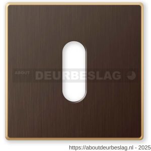 Mandelli1953 1291/B sleutelrozet 50x50xx6 mm mat brons - R21011700 - afbeelding 1