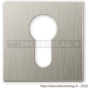 Mandelli1953 1291/BY cilinderrozet vierkant 50x50x6 mm mat nikkel - R21011280 - afbeelding 1