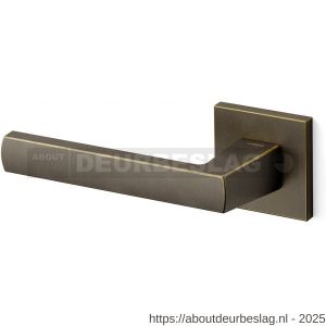 Mandelli1953 1291L Fan deurkruk gatdeel op rozet 50x50x6 mm linkswijzend imperial brons - R21009688 - afbeelding 1