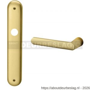 Mandelli1953 1300L PC72 Zante deurkruk gatdeel op langschild 238x40 mm PC72 linkswijzend mat messing - R21015461 - afbeelding 1