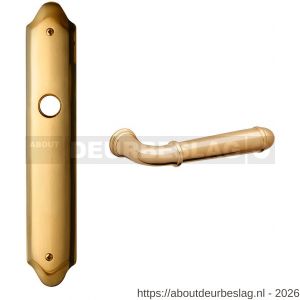 Mandelli1953 1340R PC92 Hartu deurkruk gatdeel op langschild 260x47 mm PC92 rechtswijzend messing gepolijst - R21015568 - afbeelding 1