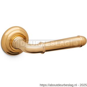 Mandelli1953 1341 Hartù deurkruk op rozet 51x12 mm messing gepolijst - R21014494 - afbeelding 1