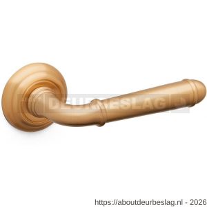 Mandelli1953 1341R Hartù deurkruk gatdeel op rozet 51x12 mm rechtswijzend mat messing - R21015186 - afbeelding 1