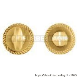 Mandelli1953 1351/113RFV toiletgarnituur rond 51x10 mm grote knop messing gepolijst - R21011750 - afbeelding 1