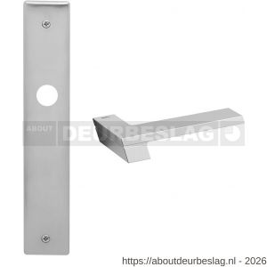 Mandelli1953 1370R BB72 Jet deurkruk gatdeel op langschild 240x40 mm BB72 rechtswijzend mat chroom - R21016066 - afbeelding 1