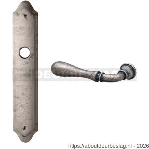Mandelli1953 1420L PC92 Gou deurkruk gatdeel op langschild 260x47 mm PC92 linkswijzend antiek chroom - R21015798 - afbeelding 1