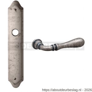 Mandelli1953 1420R PC85 Gou deurkruk gatdeel op langschild 260x47 mm PC85 rechtswijzend antiek chroom - R21015804 - afbeelding 1