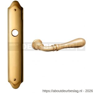 Mandelli1953 1420R PC92 Gou deurkruk gatdeel op langschild 260x47 mm PC92 rechtswijzend messing gepolijst - R21015554 - afbeelding 1