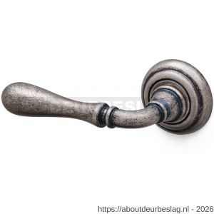 Mandelli1953 1421L Gou deurkruk gatdeel op rozet 51x12 mm linkswijzend antiek chroom - R21015265 - afbeelding 1