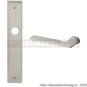 Mandelli1953 1460L PC72 Kiri deurkruk gatdeel op langschild 240x40 mm PC72 linkswijzend mat nikkel - R21016353 - afbeelding 1