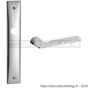 Mandelli1953 1460R PC72 Kiri deurkruk gatdeel op langschild 240x40 mm PC72 rechtswijzend chroom - R21015901 - afbeelding 1